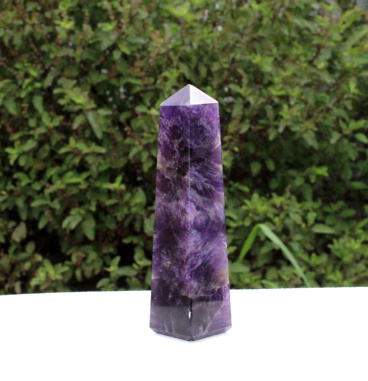 Natural Amethyst Tower Point - 80 mm