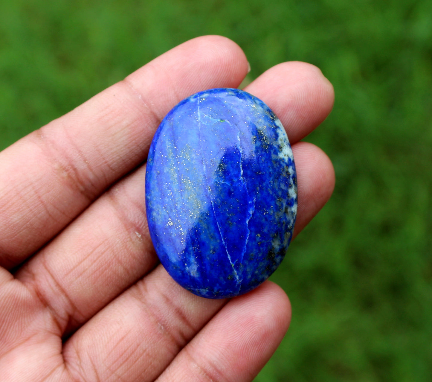 Natural Lapis Lazuli Oval Palmstone