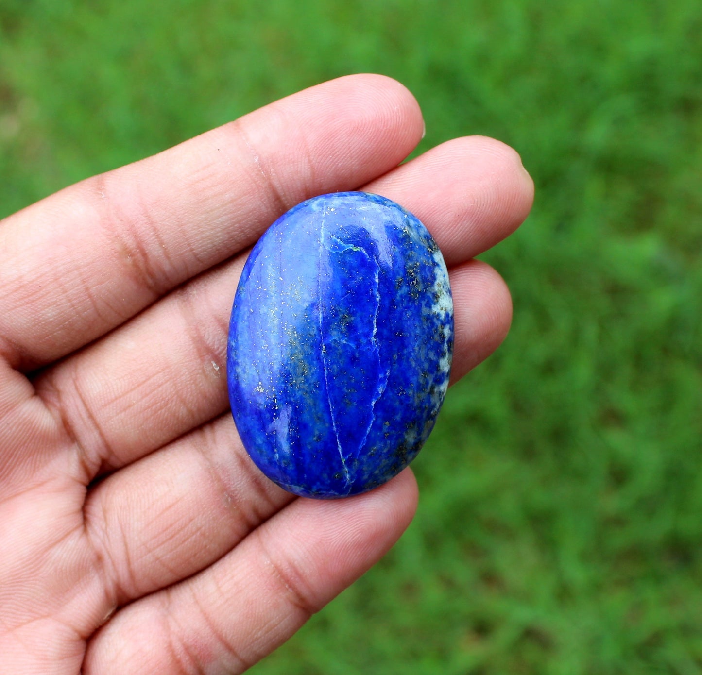 Natural Lapis Lazuli Oval Palmstone