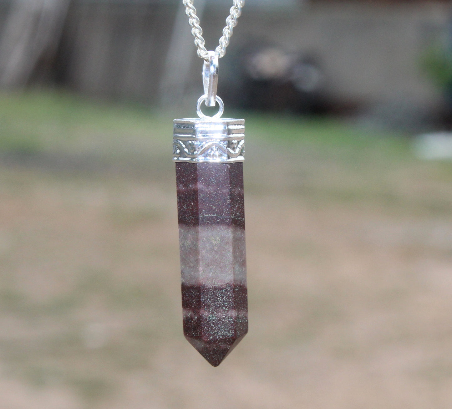 Natural Shiva Lingam Point Pendant