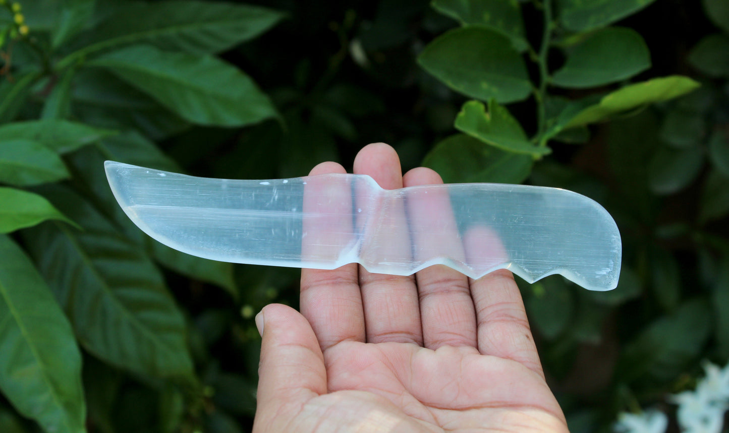 Natural Selenite 6 inch Knife