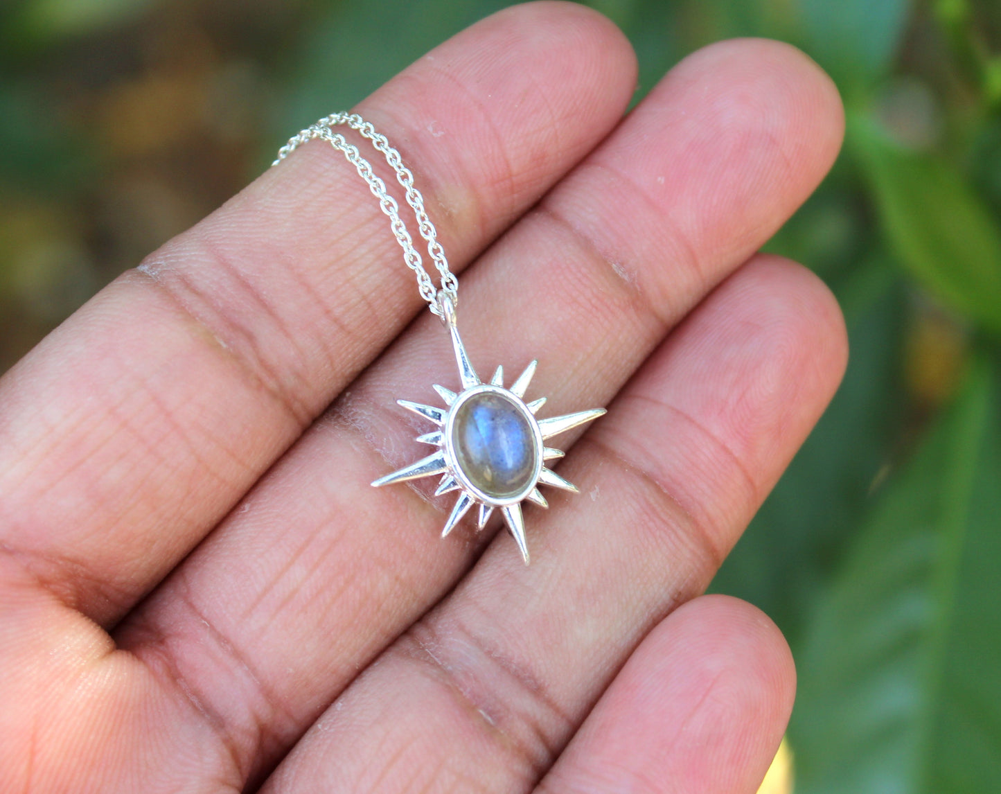 Natural Labradorite North Star Necklace