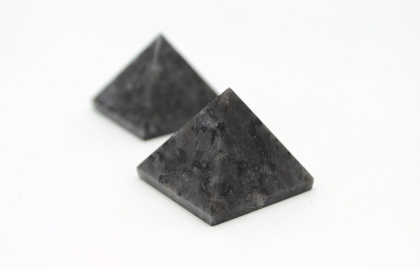Natural Larvikite Pyramid 50 mm