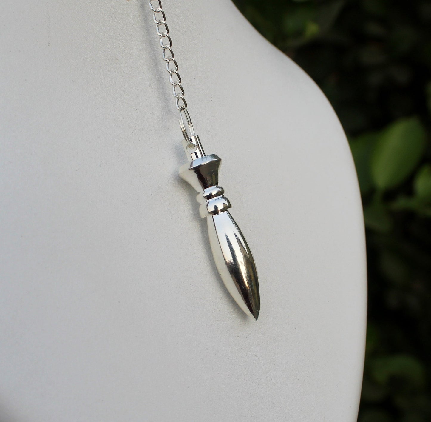 Silver Brass Spiral Dowsing Pendulum