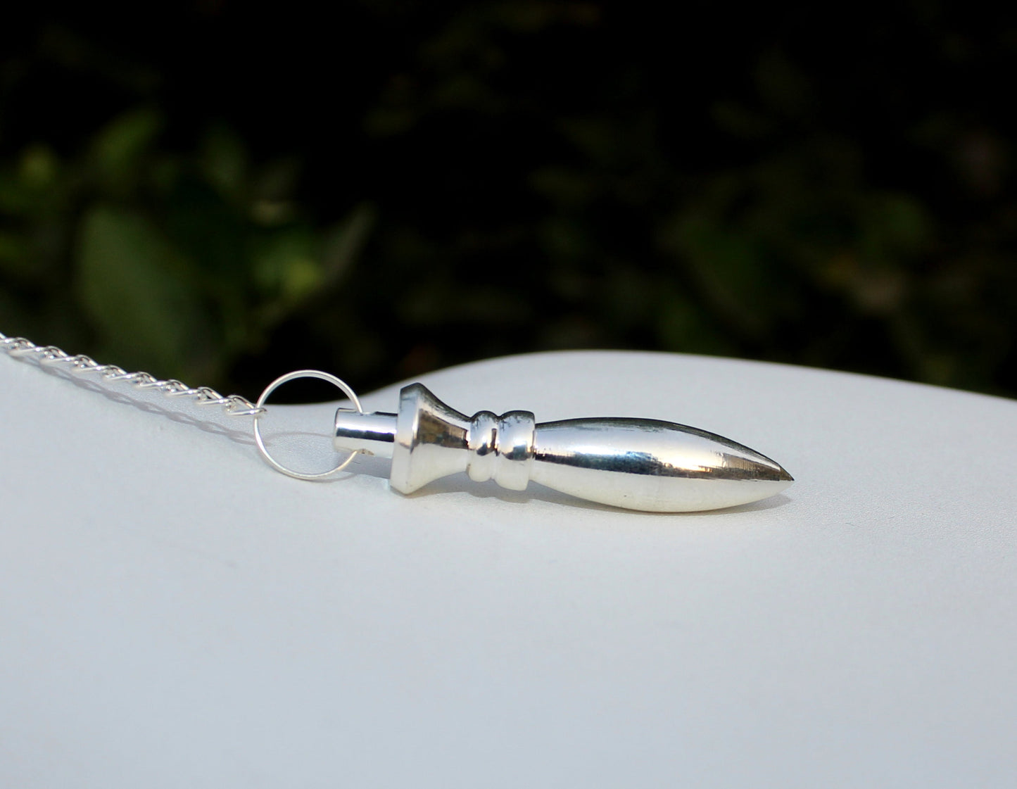 Silver Brass Spiral Dowsing Pendulum