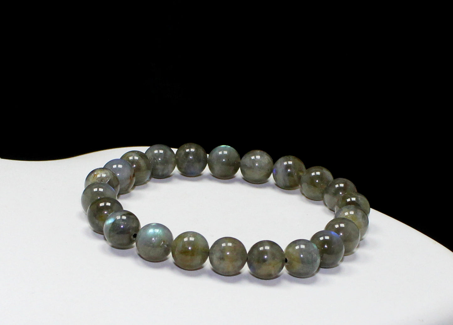 Natural Labradorite Bead Bracelet