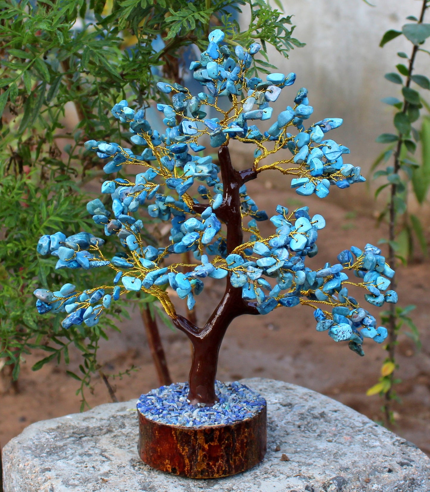 Turquoise 500 Beads Gem Tree