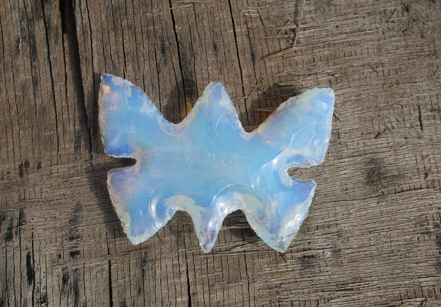 Opalite Hand Carved Butterfly