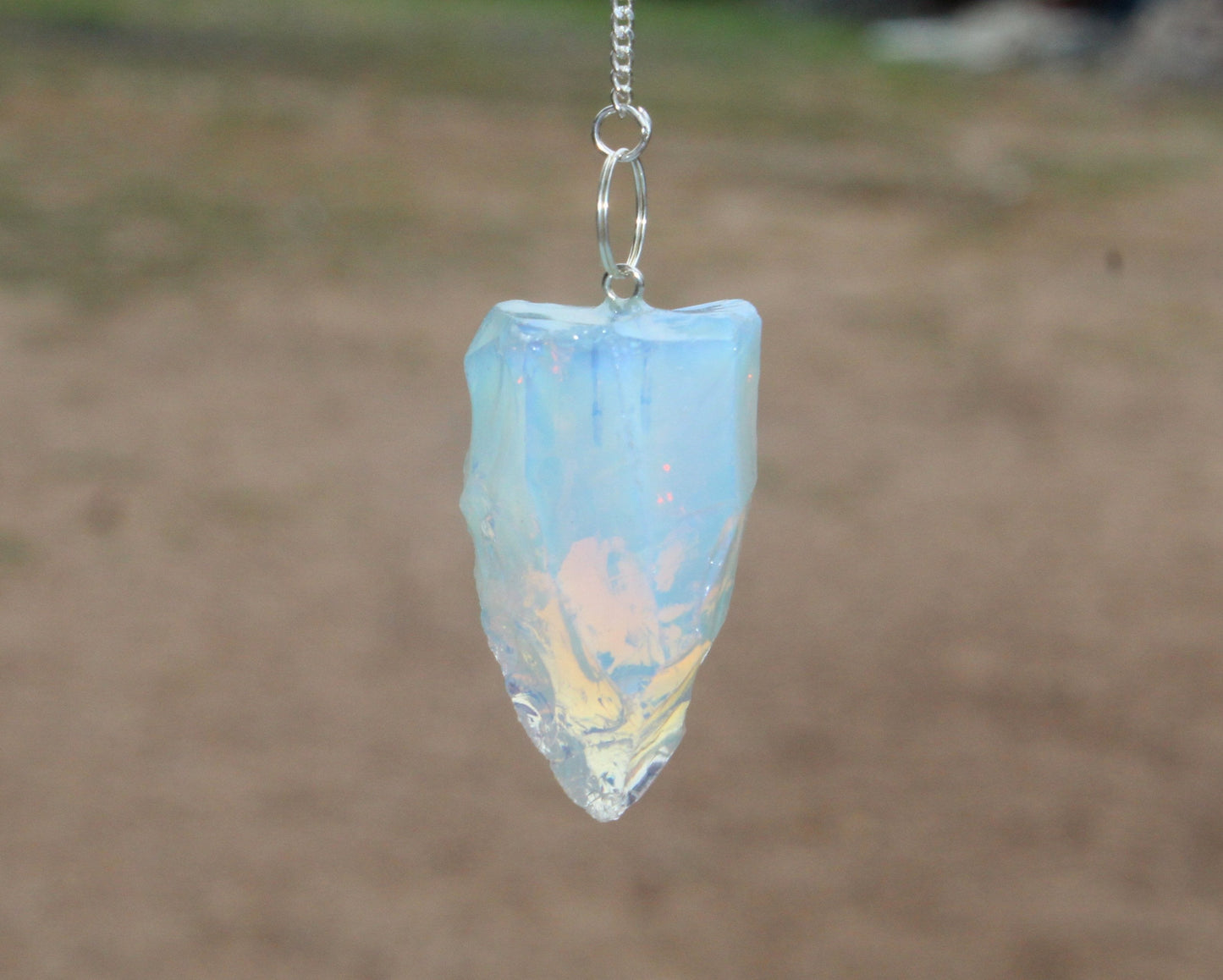 Raw Opalite Dowsing Pendulum