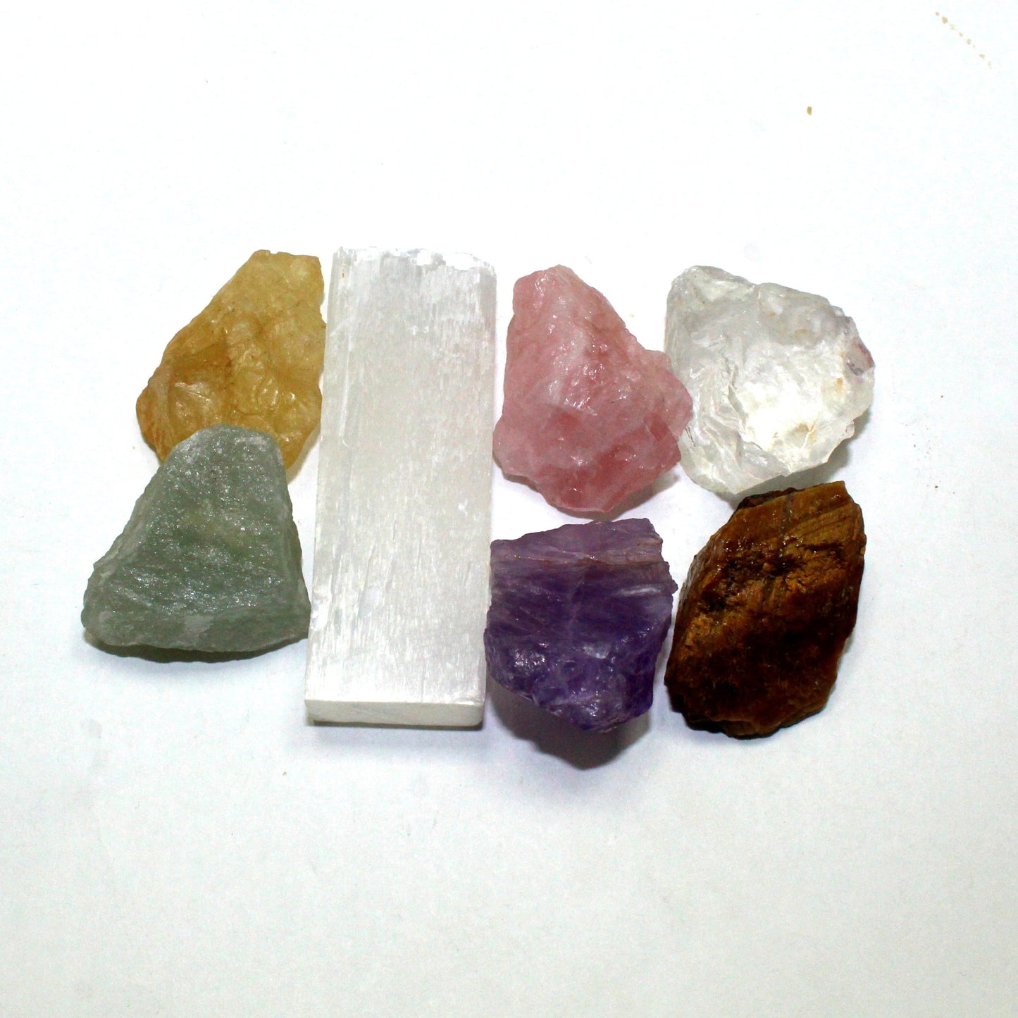 Raw Crystals for Wealth and Abundance Set of 7