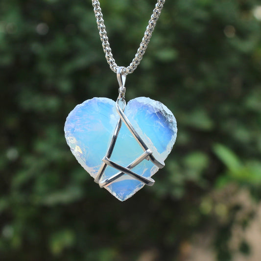Opalite Barbie Diamond Castle Necklace