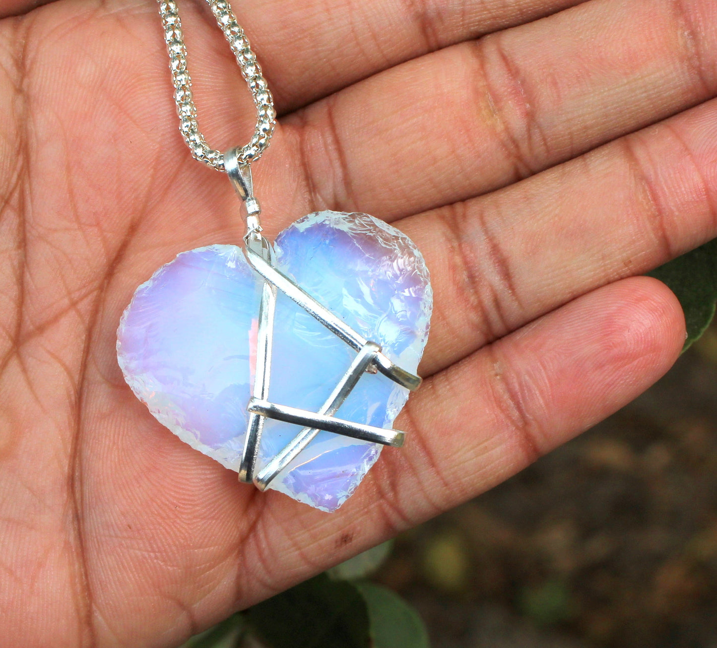 Opalite Barbie Diamond Castle Necklace