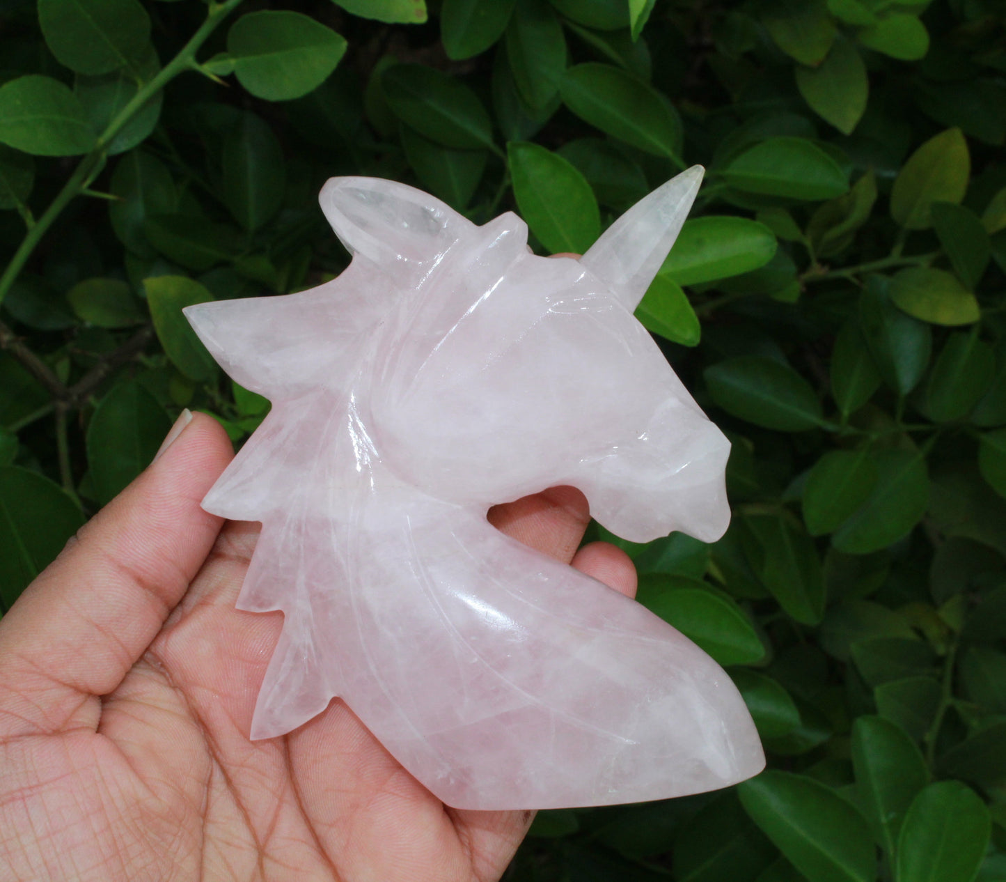 Natural Rose Quartz Unicorn