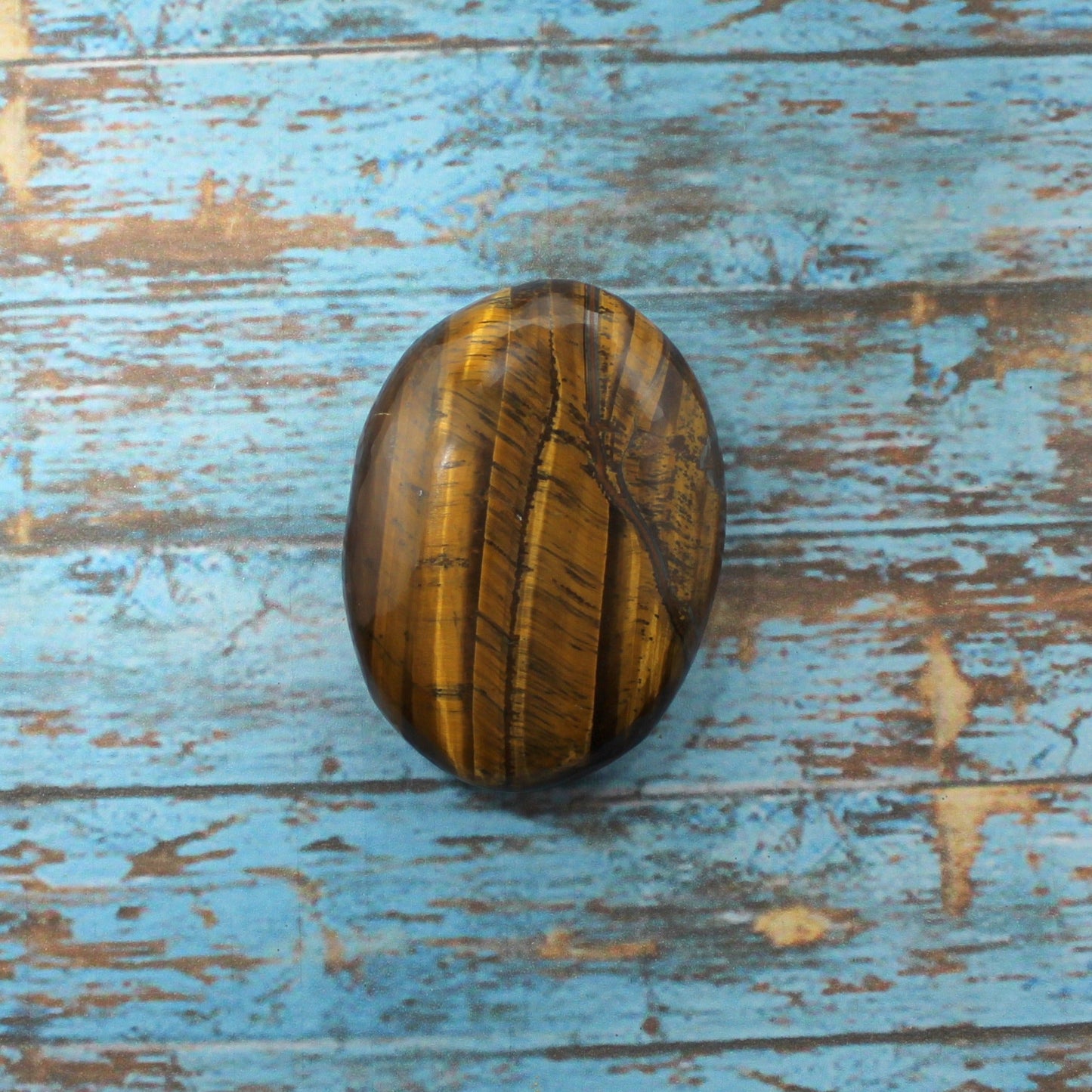 Natural Tiger Eye Palm Stone